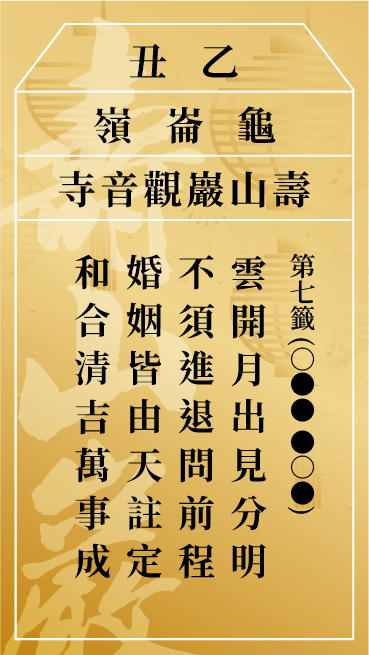 第七籤 乙丑