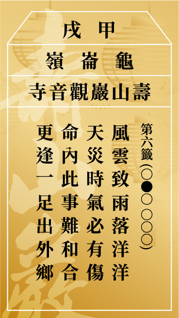 第六籤 甲戌