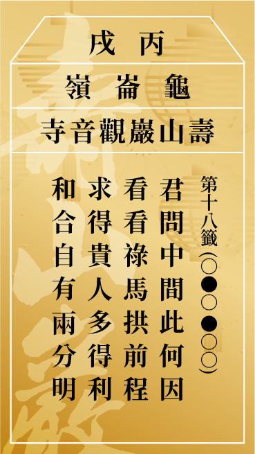 第十八籤 丙戌